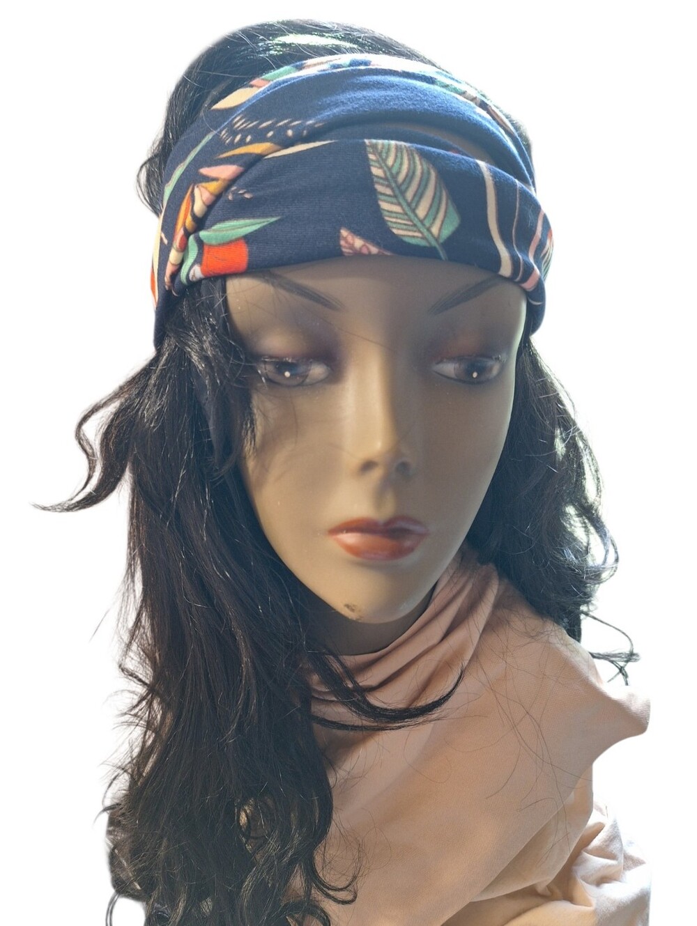 26 Inch Soft Black Headband Wig - NEW